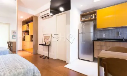 Apartamento com 1 quarto para alugar na Rua Michigan, 531, Cidade Monções, São Paulo por R$ 3.400