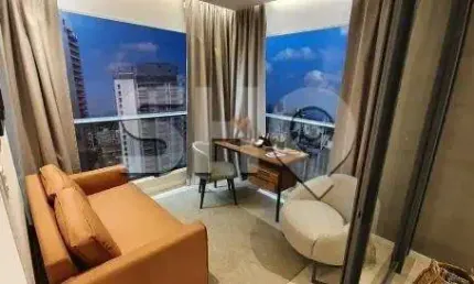 Apartamento com 1 quarto para alugar na rua dante carraro, 94, pinheiros, são paulo, 46 m2 por r$ 6.500