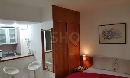 Apartamento com 1 quarto à venda na avenida ibijaú, 364, indianópolis, são paulo, 24 m2 por r$ 795.000