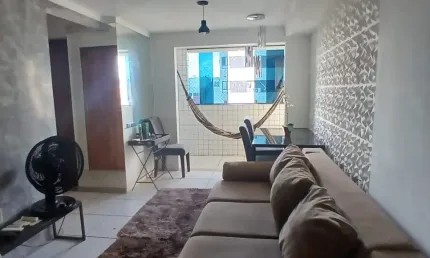 Apartamento mobiliado em candeias dois quartos sendo um suíte