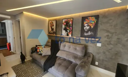 Apartamento 61m² à venda com varanda gourmet  - 2 dormitórios-  silveira - santo andré - sp