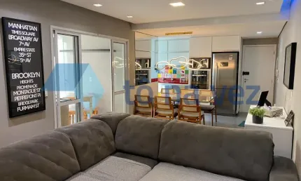 Apartamento porteira fechada à venda - varanda gourmet - 3 dormitórios- vila valparaíso, santo andré