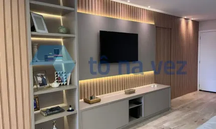 Apartamento 103m² à venda com 3 dormitórios e varanda gourmet - vila assunção - santo andré - sp