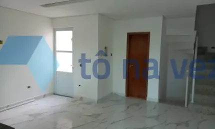 Sobrado à venda com 105m² , 2 dormitórios e espaço gourmet em utinga - santo andré - sp