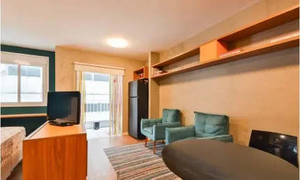 Apartamento à venda na República, com 1 quarto, 1 banheiro, 1 vaga, 37m²