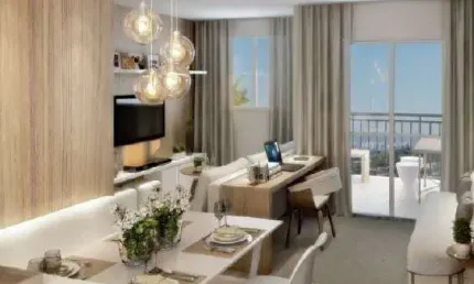 Apartamento de 3 quartos, sendo 1 suíte, com 2 banheiros, 2 vagas de garagem e 67m²