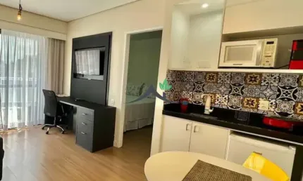 Apartamento com 1 quarto para alugar na Alameda dos Anapurus, 1661, Indianópolis, São Paulo, 33 m2 por R$ 2.750