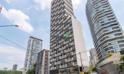 Kitnet / stúdio para alugar na avenida santo amaro, 1342, vila nova conceição, são paulo, 26 m2 por r$ 5.050