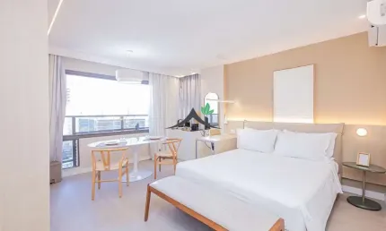 Kitnet / stúdio para alugar na rua joaquim floriano, 152, itaim bibi, são paulo, 28 m2 por r$ 7.830
