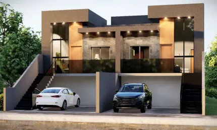 Linda Casa Geminada em Construção em Gov. Celso Ramos