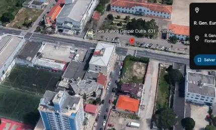 Terreno de frente para a rua gal. eurico gaspar dutra