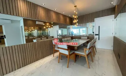 Apartamento totalmente reformado, mobiliado com 3 suítes à venda, 153 m² por r$ 4.500.000 - riviera módulo 7 - bertioga/sp