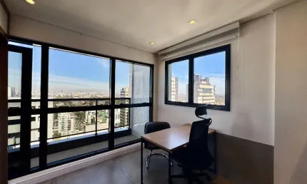 Sala comercial com 38m² no último andar do anchieta business – bigorrilho