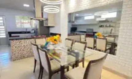 Casa no Parque Dez / 3 Suites - 100% Mobiliada - Quintal + Piscina