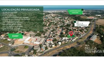 LANÇAMENTO CASAS A VENDA EM JACARAIPE COM 2 SUITES E QUINTAL - VILA BELLA MARIA 2