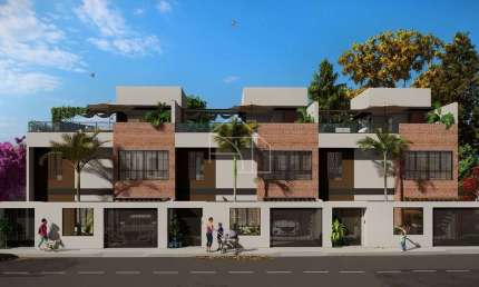 Casas Triplex com 3 suites jardim e Rooftop em Morada de Laranjeiras.