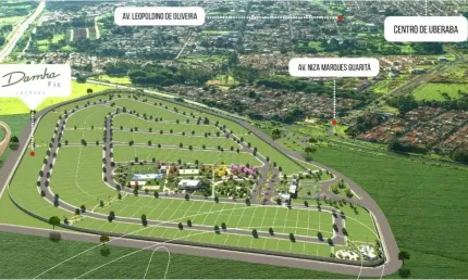 Terreno em condominio à venda, loteamento residencial damha fit - uberaba/mg