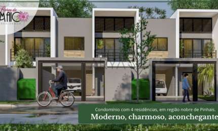 Casa em condomínio fechado com 3 quartos à venda na Vicente D' Andréa, 469, Estância Pinhais, Pinhais, 118 m2 por R$ 699.000