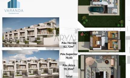 Casa em condomínio fechado com 3 quartos à venda na Rua Leão Sallum, 732, Boa Vista, Curitiba, 152 m2 por R$ 1.100.000