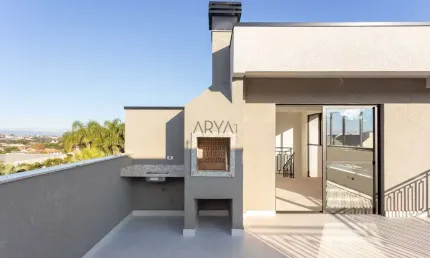 Casa em condomínio fechado com 3 quartos à venda na Rua Paulo Ildefonso Assumpção, 182, Bacacheri, Curitiba, 143 m2 por R$ 1.100.000