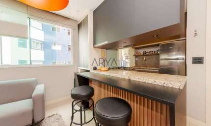 Apartamento com 1 quarto à venda na Rua Marechal José Bernardino Bormann, 1215, Bigorrilho, Curitiba, 56 m2 por R$ 698.000