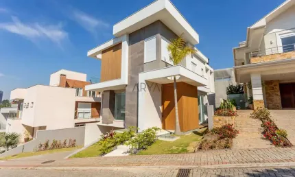 Casa em condomínio fechado com 4 quartos à venda na estrada da mina do ouro, 355, santa felicidade, curitiba, 367 m2 por r$ 3.990.000