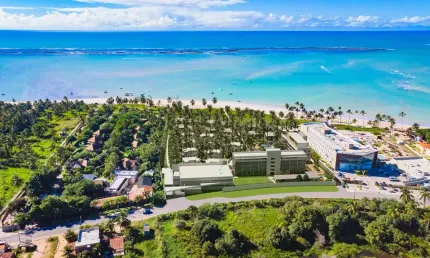 Apartamento com 68 m² 2 quartos sendo 1 suíte e 1 vaga na beira mar de Antunes em Maragogi AL