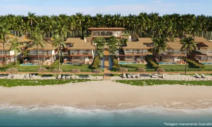 Casa pé na areia  para venda tem 249 metros quadrados com 4 quartos em praia - Japaratinga - AL
