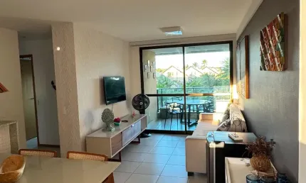 Apartamento com 63 m² 2 quartos sendo 1 suíte na beira mar de muro alto em porto de galinhas nui supreme