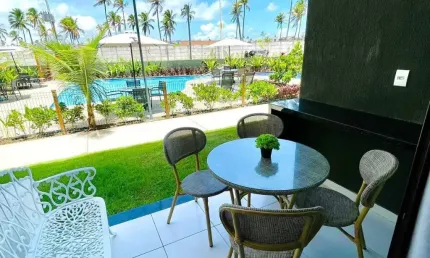 Apartamento com 60 m² mobiliado no Mana Beach Experience com 2 quartos sendo 1 suíte e 2 vagas em Muro Alto Porto de Galinhas