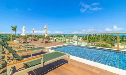 Apartamento com 30 m² 1 quarto em Tamandaré no Rooftop Orla de Tamandaré