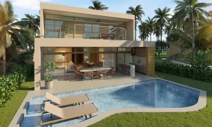 Casa de Alto Padrão Beira Mar com 370 m² 4 quartos sendo 2 suítes e 3 vagas na Praia dos Carneiros Tamandaré-PE