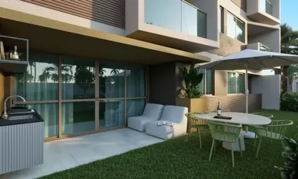 Apartamento beira mar com 65 m² 2 quartos sendo 1 suíte e 1 vaga na Praia dos Carneiros Tamandaré-PE
