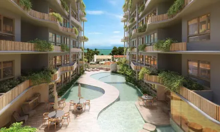 Apartamento com 46 m² 2 quartos sendo 1 suíte na praia de campas perto da igrejinha tamandaré-pe