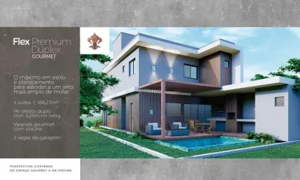 Excelente Casa à Venda Com 3 Ou 4 Suítes em Condomínio Fechado em Abrantes