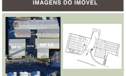 Galpão para aluguel possui 1200 metros quadrados em Miragem