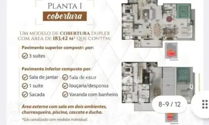 Apartamento com 3 quartos à venda no Santa Mônica, Uberlândia  por R$ 600.000
