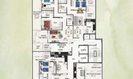 Apartamento Garden com 2 quartos sendo 1 suíte para venda no Bairro Jardim Glória em Juiz de Fora