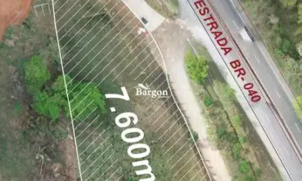 Terreno com 7.600 m² a venda na BR040 em Matias Barbosa - MG