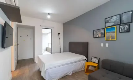 Apartamento tipo para venda em Vila Olímpia com 1 quarto, 43m²