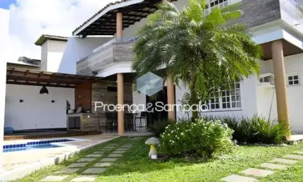 Casa em condomínio fechado com 4 quartos para alugar na Rua Francisco das Mercês, Buraquinho, Lauro de Freitas, 403 m2 por R$ 6.329