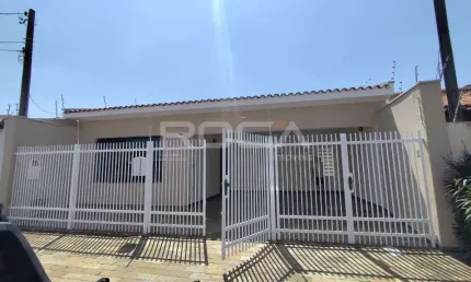Casa com 03 quartos, sendo 01 suite, para alugar no portal do sol, são carlos - área de churrasqueira