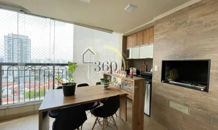 Apartamento no tatuapé com 95 metros quadrados com 3 quartos sendo 1 suíte e 2 vagas