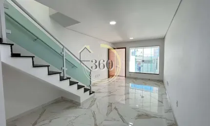 SOBRADO NOVO NA PENHA COM 3 DORMITÓRIOS SENDO 1 SUÍTE, 2 VAGAS E CHURRASQUEIRA NOS FUNDOS