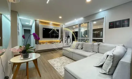 Apartamento no condomínio Universo Esfera com 109m2, 3 suítes e 2 vagas