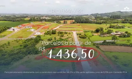 Terreno à venda no Primeira Linha, Criciúma 