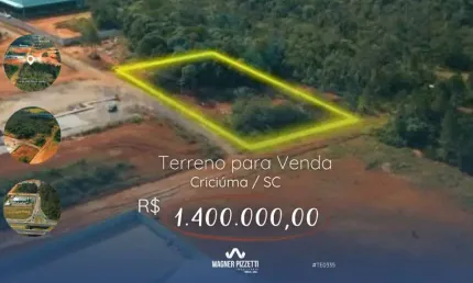 Terreno à venda no Primeira Linha, Criciúma 