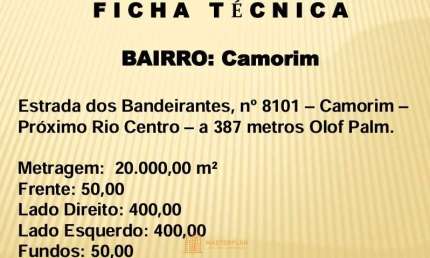 Terreno à venda na Estrada de Camorim, 8101, Barra da Tijuca, Rio de Janeiro