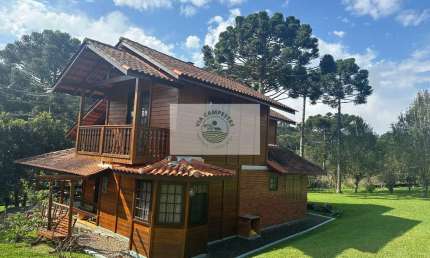 Casa de campo no condominio Trilha dos Carroções em Campo Alegre, 3 dormitórios, condominio alto padrão