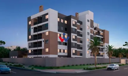 Apartamento com 1 dormitório à venda, 32 m  por r  265.424,58 - novo mundo - curitiba pr